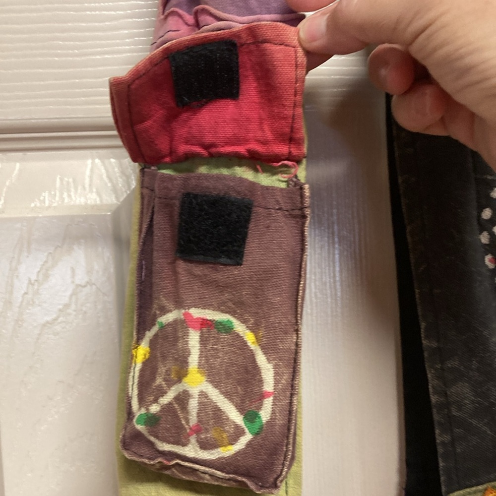 Rising International Patchwork Cotton Boho Crossb… - image 8